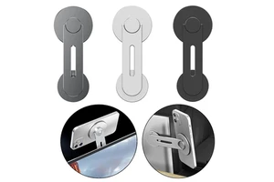 Side Mount Clip on Laptop Computer Monitor Magnetic Stand Aluminum Alloy Magnetic Cell Phone Car Holder for Tesla Model 3/Y