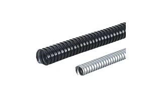 JAR Manufacturing Grey Electrical Corrugated Metallic Pipe PVC Coated Galvanized Conduit