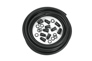 OnElecs Flexible PVC Conduit Contractor Grade Corrugated Pipe Fittings Kit (Chemical Fire Resistant Waterproof 1/4