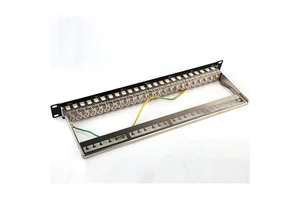 Manage bar STP RJ45 24 Port 1u 19inch Cat6/Cat5e/CAT6A Blank Patch Panel