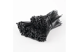 200 Pack Cable Ties Black,Electrical Industry Heavy Duty Nylon Cable Ties for Cable Management, Home, Garden, Office and DIY