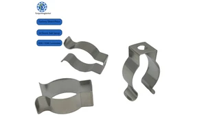 Wholesale Customized Nickel Ni Plated 65Mn Steel Flat Sheet Metal Bending Spring Clip For Led Tube Lamp