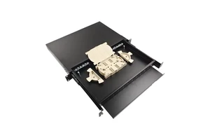 Factory Yuanyi 12C Fiber Optic Patch Panel Drawer Mounted With SPCC Material SC/FC/LC Adapter Fiber Optic Termination Box