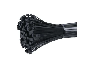 Wholesale Hongxiang HXZD-8.8*600 Self-Locking Black Nylon Cable Tie CE Certified 18lbs/8Kg Tensile Strength 100pcs/bag