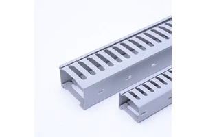 FSCAT Industrial Slotted PVC Cable Trunking Cover 100x50 50x50 Fire Retardant Halogen Free Easy-installation