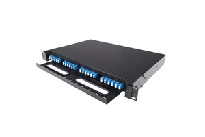 OEM Factory 96 Port LC Fiber Patch Panel Fully Populated Single Mode Multimode 1U 19 Inch Rack Mount FTTX Solutions