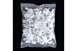 Wire Accessories Other Type Nylon Wall Cable Clip with Steel Nail for Secure Cable Model R8 Bundle Electrical Cables