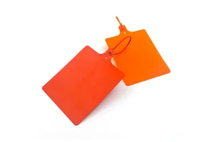 Large Label Zip Ties Plastic Seals Lead Seals Logistics Express Delivery Tags Hanging Tags