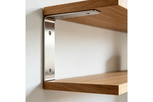 Custom 304/316 Stainless Steel L-Shaped Wall Shelf Bracket Wall-mounted Bookshelf Load-bearing Bracket Accessories