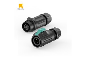 LP 12 Waterproof Male Female Cable Connector 5 Pin Electric Plug Connector Female Dc Power Plug Connector