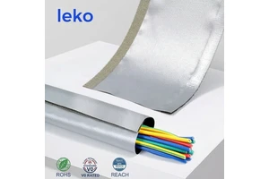 Cable Sleeve Hook Loop Wire Wrap Energy Storage Flame Retardant Heavy Duty Industrial Protector Custom