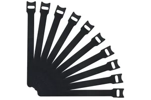 OEM 4 6 8 10inch Multi-Purpose Hook&Loop Cable Straps Wire Ties Cord Organizer Reusable Head Fastening Cable Ties