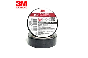 Professional Vinyl Electrical Tape 3M 150 Black 18mmx10m Flame Retardant PVC Insulating Tape for Industrial Power Insulation