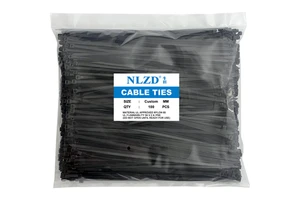 Commercial Grade Neon Green Nylon Cable Ties Temperature Resistant Plastic Zip Cable 250mm Assorted Pack Industrial