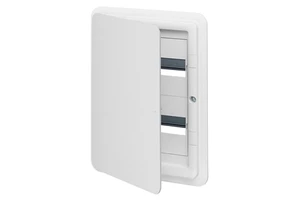 White Flush Mounted Switchboard 46.5X36.5X14mm Aesthetic Design Patch Panel