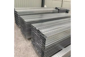 Galvanized Steel Perforated Cable Tray Heavy Duty Industrial Cable Management Custom Sizes 100x1000mm sample in stock