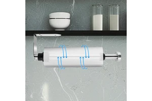 Wall Mount Self-Adhesive Ratcheting Paper Towel Holder Easy Tear Toilet Roll Holder Tissue Paper Dispenser Damping Bathroom