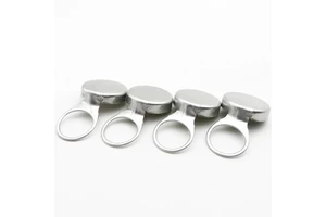 Custom Logo 26 Mm Aluminium Crown Cap 26mm Metal Lid Pull Ring Caps For Beer Bottle