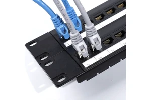 Factory Distribute 8ports 16 Ports 24ports 48 Ports 110 IDC 19'' UTP Unshielded Cat6 Patch Panel With LED Light Cat6 Patch Panel