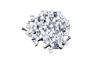 Electrical Wire Cable Clips , Single Coaxial Cable Clips , 1/4 Inch (6 Mm) Screw Clip and Fastener, Black