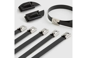 PVC Coated Stainless Steel Flexible Metal Cable Ties