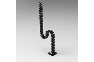 Low Prices Factory Direct Sales Highly Flexible Silent Adjustable Detachable Desk Cable Conduit HTD3-A1 Multi-Wire Management