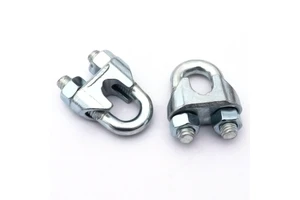 DIN741 Cable Clamp Rigging Fasteners Zinc Plated Galvanized Adjustable Steel Wire Rope Clips