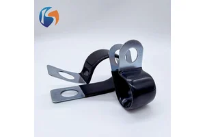 Rubber Dipped R-Type Hose Clamp, Anti-Scratch Cable Clip