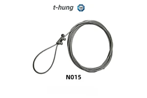 OEM Adjustable Lighting Suspension Cable With Loop End And Cable Gripper, Galvanized Steel/ Stainless Steel For Light Fixtures.