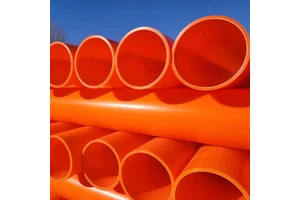 MppHigh-Voltage Cable Duct Orange HDPE Power and Communication Conduit High Pressure Durable Cable Protection Pipe Buried