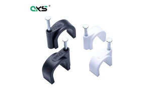 Plastic Flat Cable Clips Wire Clips Manufacturer Supply High Quality Adhesive Push Mount Durable Cable Ties Wiring Accessories