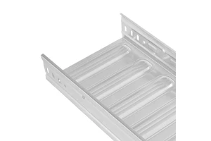 Factory-Customized Carbon Steel Plastic-Coated Cable Tray with 200mm Side Rails for Industrial and Construction Use