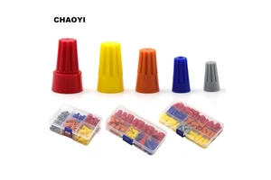 P1-P6 Twist on Electrical Wire Connector Close End Wire Connector Spring Electric Twisted Pair Screw-in Connector Wire Cable Cap