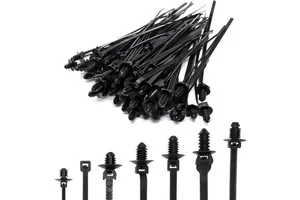 Nylon Self-Locking Cable Zip Tie Strap Quick Fastener Cable Clips for Organizing Wire and Cable