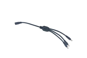 Cable connector AOHUA Factory sales DC plug 1in to 3 out Y connector M11 2 Pin 5.5*2.1/5.5*2.5 mm for Audio equipment