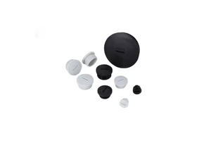 M22 PG16 White Black Plastic Locking Hole Plug Button Cable End Cap Cable Threaded Plug Cap