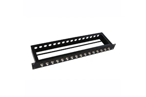 MT-4203 Cheap 1U BNC Connector 16 Port Patch Panel F Connector CATV Patch Panel with Dust Cover