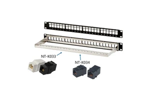 24 Ports 19 Inch Modular Cabling Cat6 STP Unloaded Patch Panel