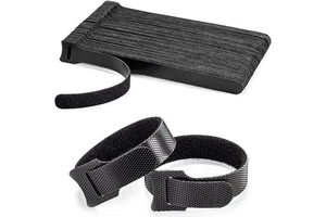 Cable Ties Velcroes Ties Hook Free12mm Nylon Yellow Cable Tie Custom Logo Printed Back-To-Back Cable Ties