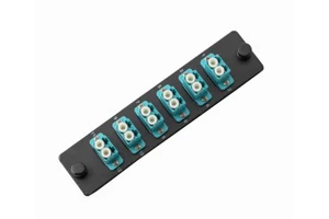 Top Sale Duplex LC 12-Fiber LGX Steel Black Powder Coating Fiber Patch Panel SpeedyFiberTX LGX-LCDX6 TIA/EIA-568-C.3 Data Center