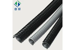 Wholesale Customized PVC Coated Black Corrugated High-Temperature Flexible Steel Conduit Workshop Cablel Conduit & Fittings