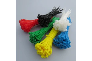 Colorful Plastic Cable Ties Assorted Sizes for Wire Management and Organization