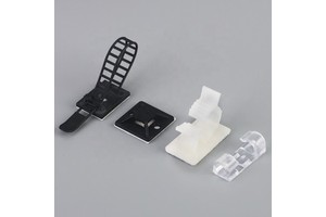 3 M Self-adhesive Adjustable Cable Tie Mount Clips Cable Management Clips Wire Organizer Wire Holder Desktop Fixed Seat Clasp
