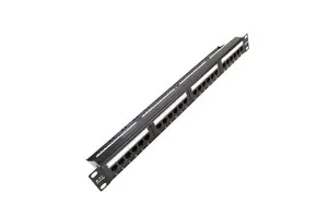 19 Inch 1U Unload Patch 24port Rj12 Rj11 Rj45 Network 3m Patch Panel
