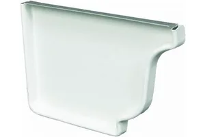 Gutter End Caps Aluminum Galvanized Steel Rain Gutter End Caps For Residential Commercial Roof Gutter System Accessories