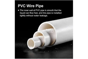Smooth Surface PVC Pipe Electrical Wiring Enclosure Rigid PVC Conduit for Office and Household Cable Management System
