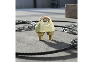 China Manufacturers Din1142 Electro Galvanized Malleable Wire Rope Clamp