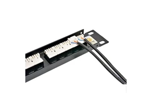 Factory 19 inch 1U Voice Patch Panel Cat3 25 Ports 50 Port Krone IDC RJ11 Voice Patch Panel