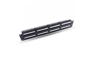 24 Port Patch Panel Snap in Rj45 Cat6 Cat5e UTP Patch Panels Manufacturer's Direct Supply Rack