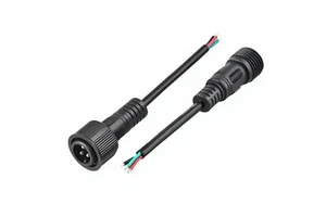 Customized Rated M15 Electric Wire Connectors Copper Nylon 2 3 Cores Female/Male Waterproof Electrical Cable Connectors PC